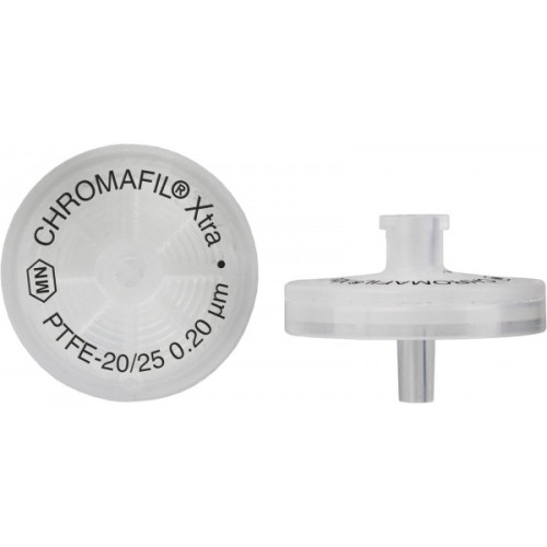Syringe filters, labeled, CHROMAFIL Xtra PTFE, 25 mm, 0.2 µm 